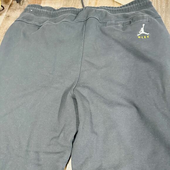 Jordan Sweatpants Mens 2XL Black Nike Air Jumpman Joggers Drawstring - Picture 4 of 9